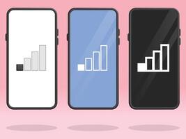 Smartphone Signal Low Reception 1 Bar vector