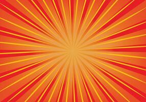 Sun-rays color background in red and orange color for design elements. vector
