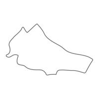 Sironko district map, administrative division of Uganda. illustration. vector