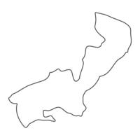 Mpigi district map, administrative division of Uganda. illustration. vector