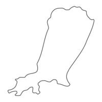 Ngora district map, administrative division of Uganda. illustration. vector