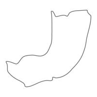 Sheema district map, administrative division of Uganda. illustration. vector