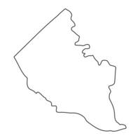 Kaabong District map, administrative division of Uganda. illustration. vector