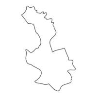 Lira district map, administrative division of Uganda. illustration. vector