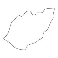Manafwa district map, administrative division of Uganda. illustration. vector