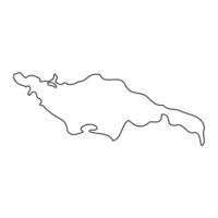 Pallisa district map, administrative division of Uganda. illustration. vector