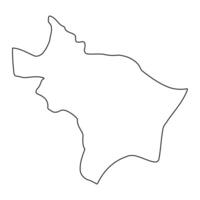 Kotido district map, administrative division of Uganda. illustration. vector
