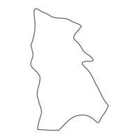 Kisoro district map, administrative division of Uganda. illustration. vector