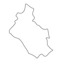 Mitooma district map, administrative division of Uganda. illustration. vector