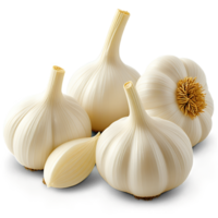 Fresh garlic cloves isolated transparent background culinary ingredient cooking food png