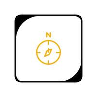 A compass icon on a white background vector