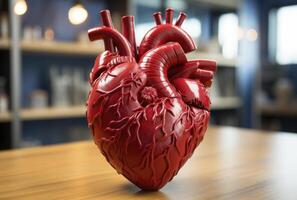 A Detailed Anatomical Model of the Human Heart. photo