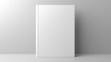 White blank door with a white background photo