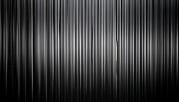 Close-up of a metallic corrugated sheet featuring vertical lines and a gradient effect, creating a sleek industrial pattern. photo