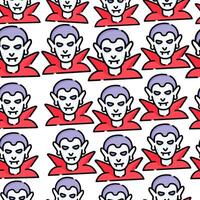 vampire seamless halloween pattern vector