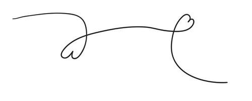 easy doodle hearts vector