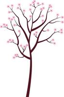 Spring blossom tree. vector