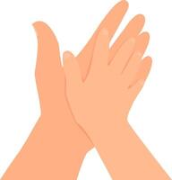 Hand of a child and an adult in a gesture of trust. vector