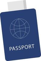 Passport and ticket. vector