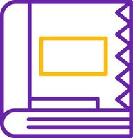 Spell Book Line Two Color Icon vector