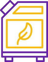 Biofuel Can Line Two Color Icon vector