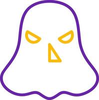 Ghost Line Two Color Icon vector