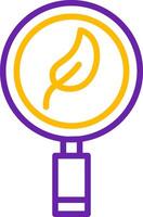 Eco Research Line Two Color Icon vector