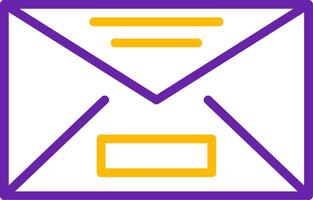 Mail Line Two Color Icon vector