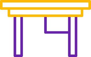 Desk Line Two Color Icon vector