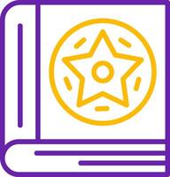 Spellbook Line Two Color Icon vector