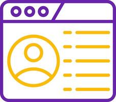 User Interface Line Two Color Icon vector