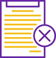Disagree Line Two Color Icon vector