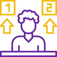 Opinion Line Two Color Icon vector