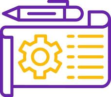 Prototype Line Two Color Icon vector