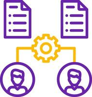 Onboarding Line Two Color Icon vector