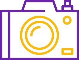 Camera Line Two Color Icon vector