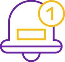 Notification Line Two Color Icon vector