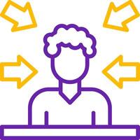 Notoriety Line Two Color Icon vector