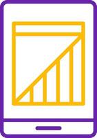 Color Contrast Line Two Color Icon vector