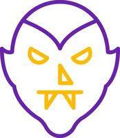 Dracula Line Two Color Icon vector