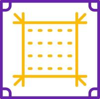 Dots Per Inch Line Two Color Icon vector