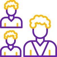 Group Line Two Color Icon vector