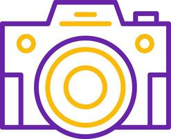 Compact Camera Line Two Color Icon vector