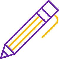 Pen Line Two Color Icon vector