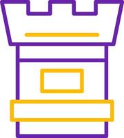 Camera Lens Line Two Color Icon vector