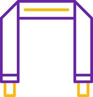 Camera Strap Line Two Color Icon vector