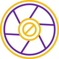 Camera Exposure Line Two Color Icon vector