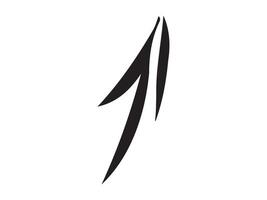Hand-drawn straight volumetric black arrow isolated on a white background. Concept of direction, navigation, pointers, movement. Design element, symbol, and sign. Doodle style, sketch vector