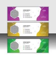 Custom Email Signature Design Ideas vector