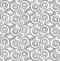 Spirals seamless pattern vector